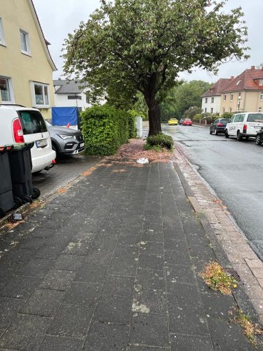 ©Bad Pyrmont Intakt kaputter Gehweg in Bad Pyrmont